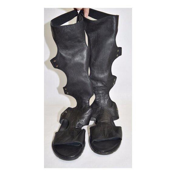 NEW $550 STUART WEITZMAN Backview Tall Gladiator Sandal Boot 5 US CELEBS! (Z1) - Picture 7 of 9